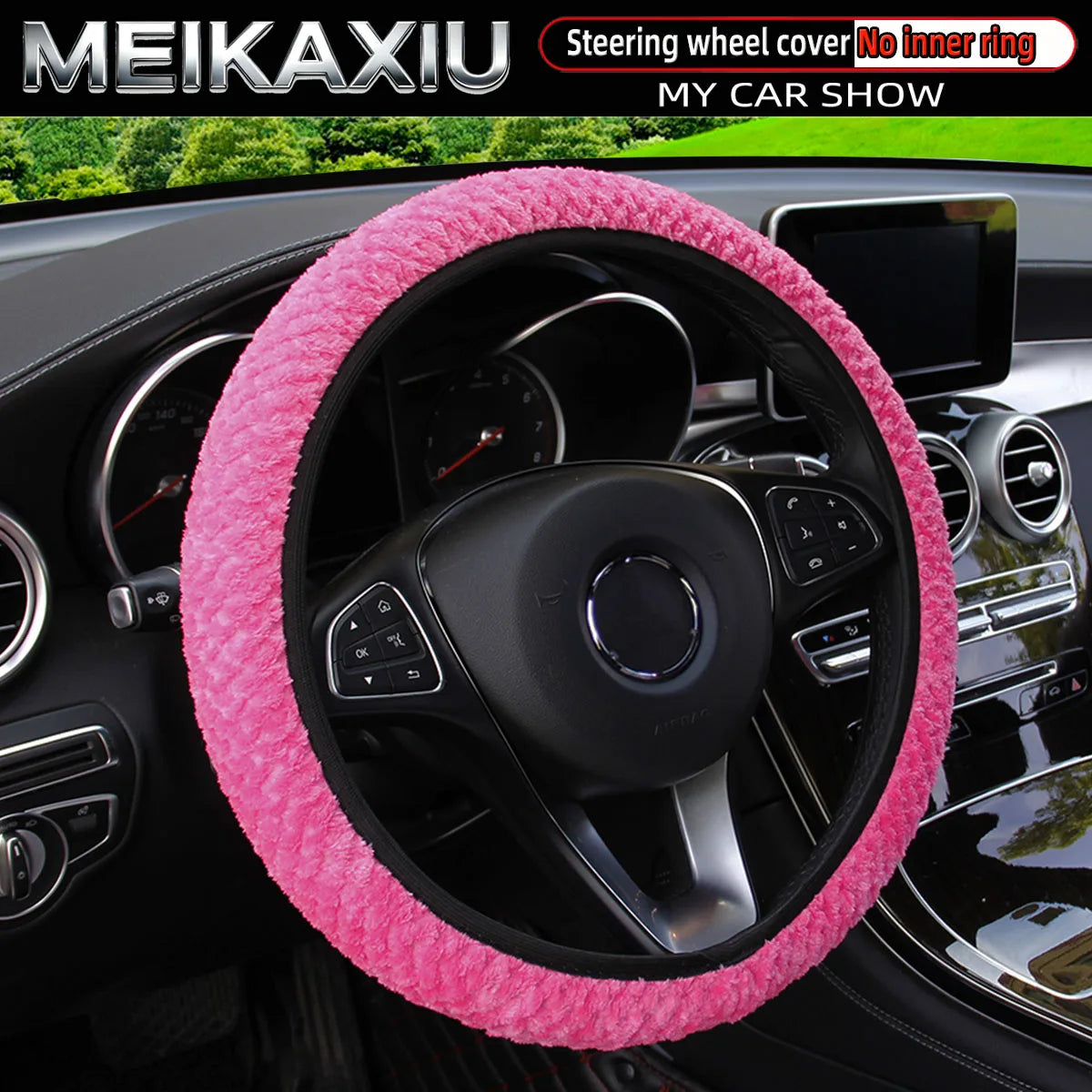 Plush Steering Wheel Cover