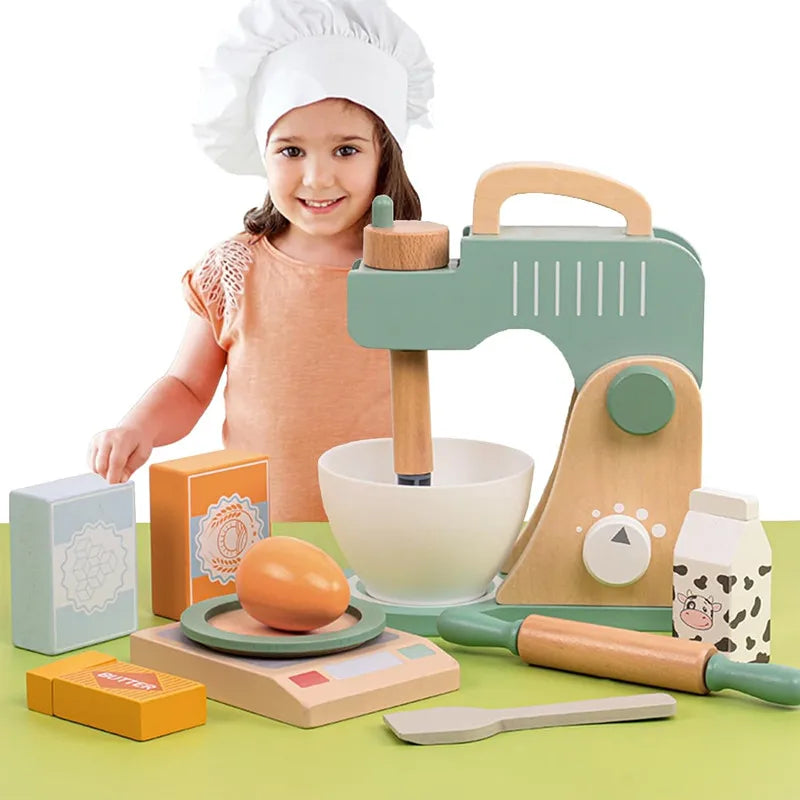 Wooden Play Kitchen Set