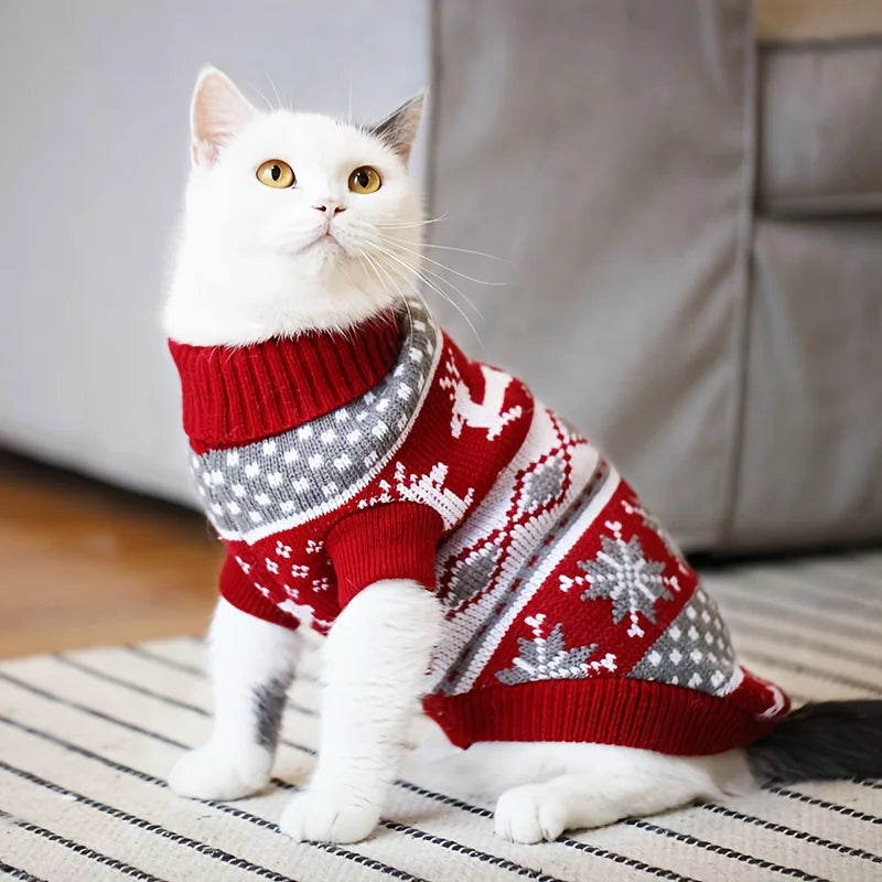 Knitted Pet Christmas Sweater