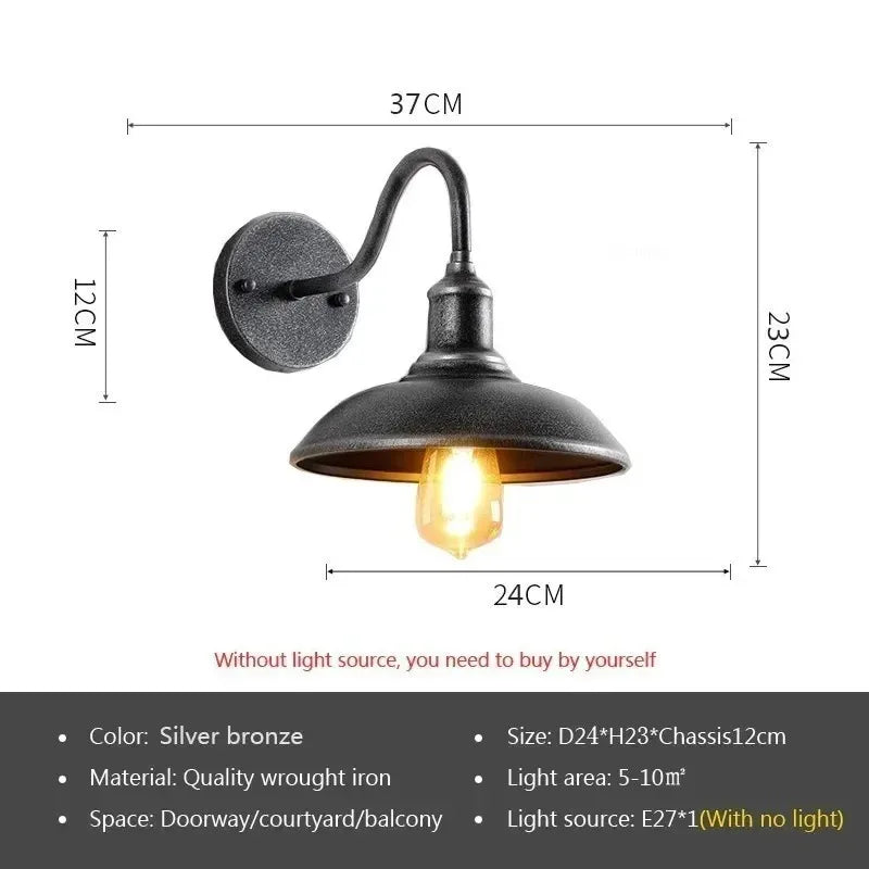 Vintage Industrial Wall Lamp