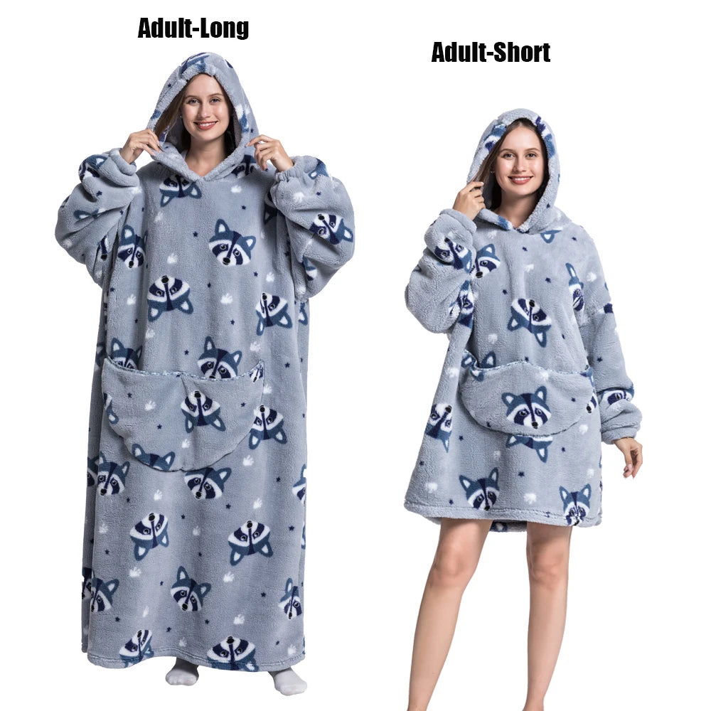 Wearable Hoodie Blanket