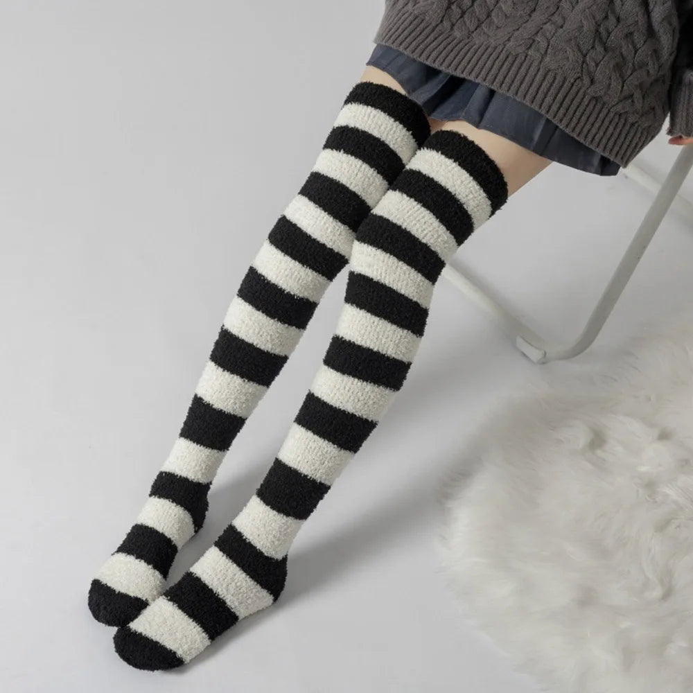 Over-Knee Fleece Socks