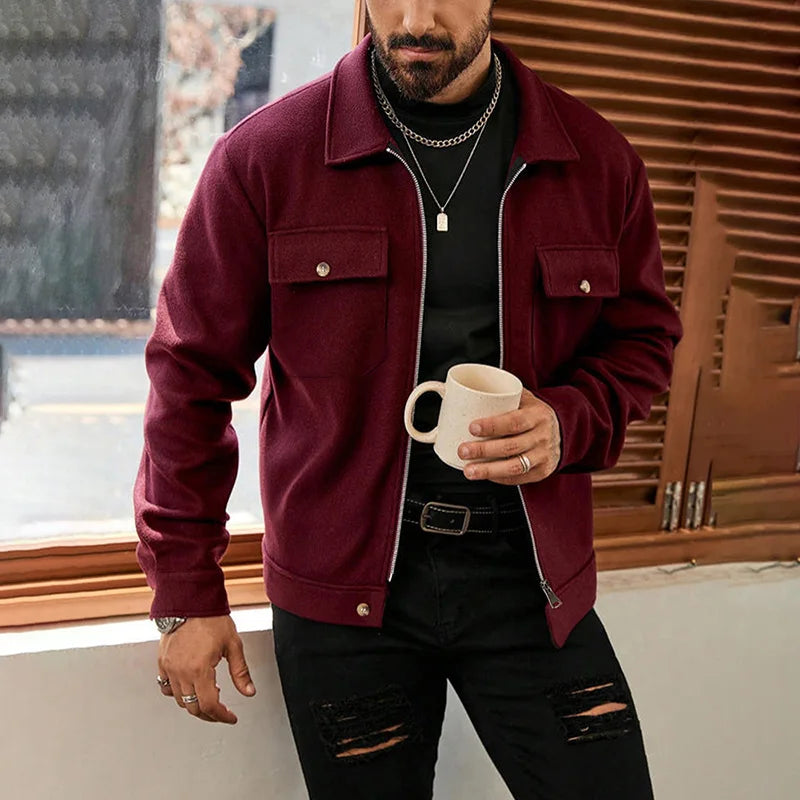 Men's Brushed Casual Jacket