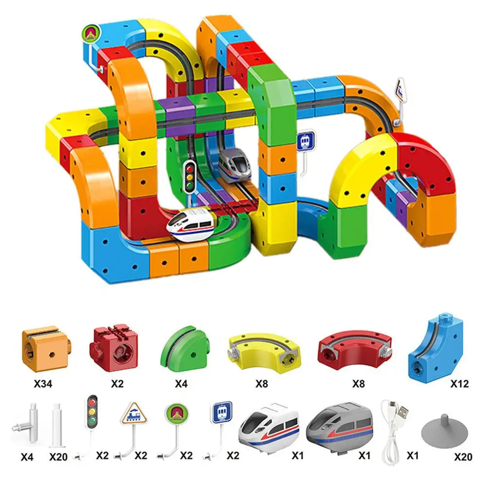 Magnetic Track Train Set