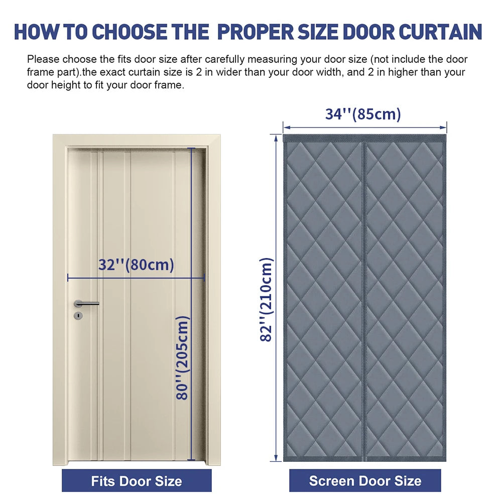 Magnetic Thermal Door Curtain