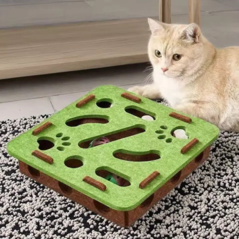 Felt Cat Puzzle Box