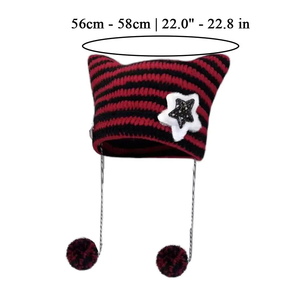 Knitted Balaclava Collar Hat