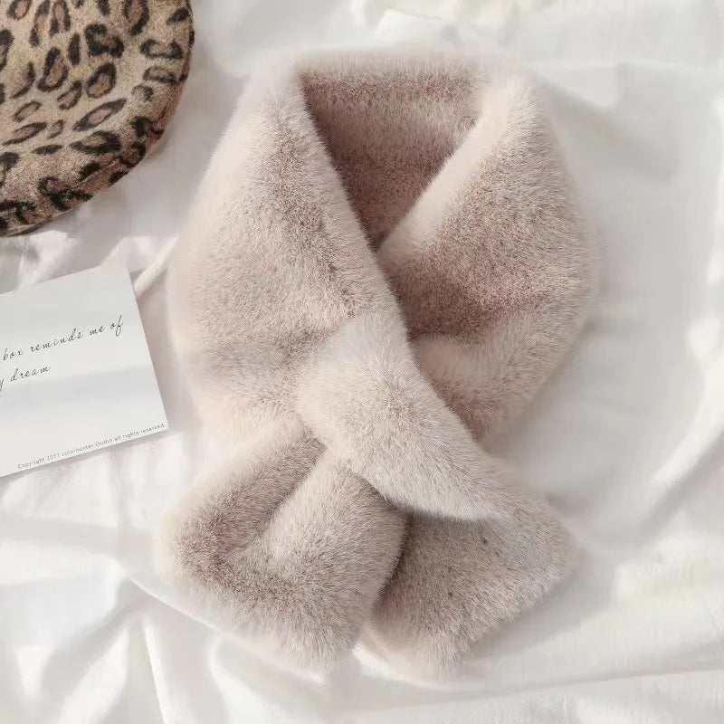 Faux Rabbit Fur Scarf