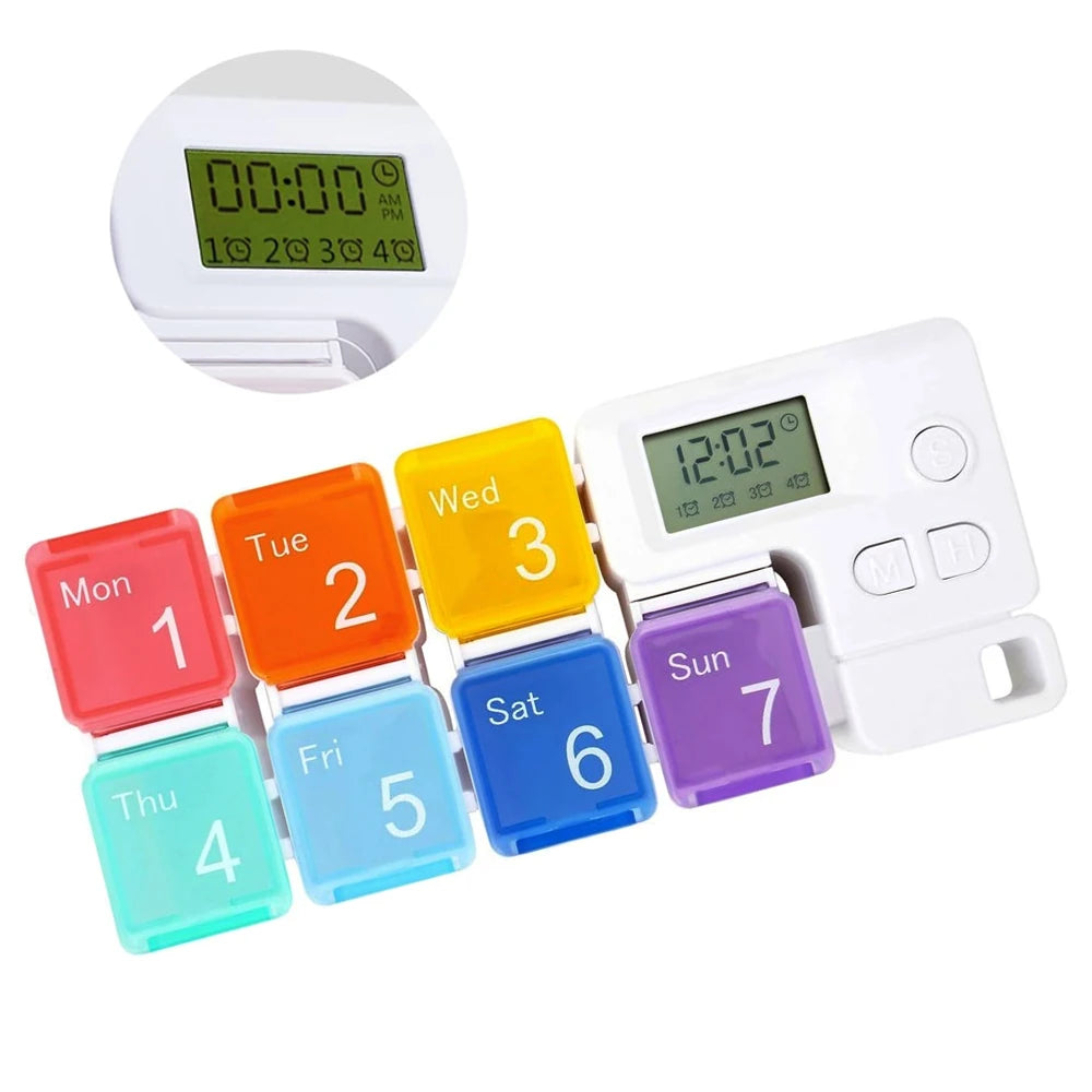 Weekly Pill Organizer With Alarm