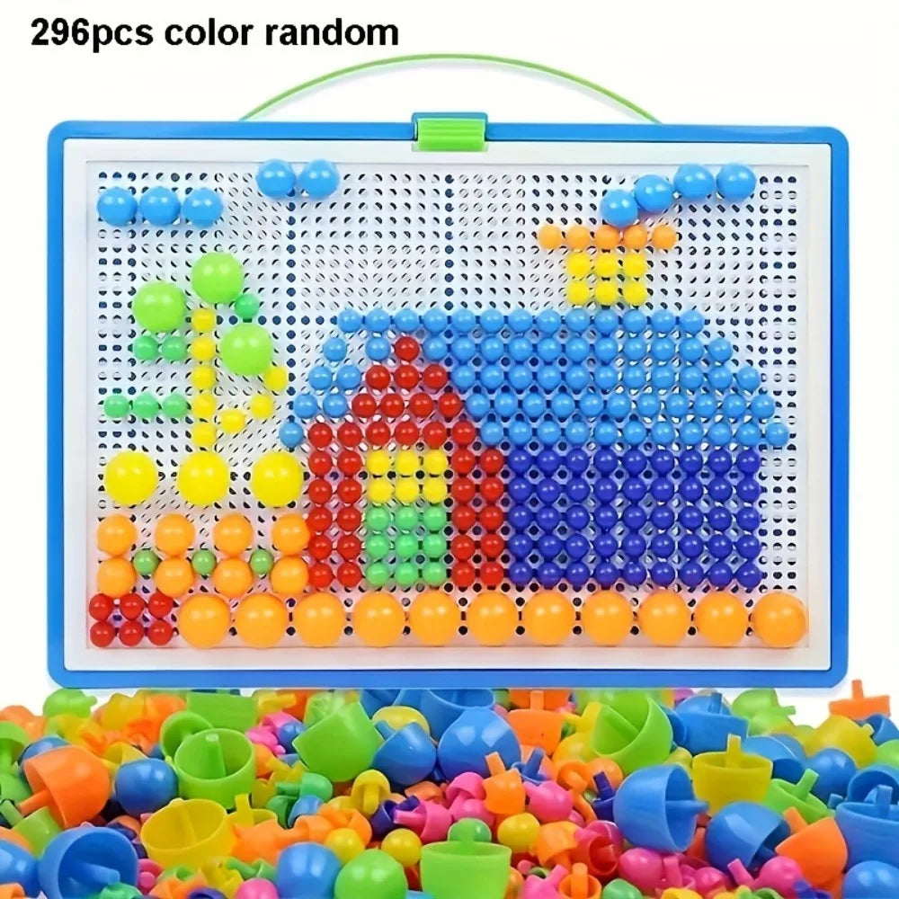 Mushroom Nail Building Puzzle