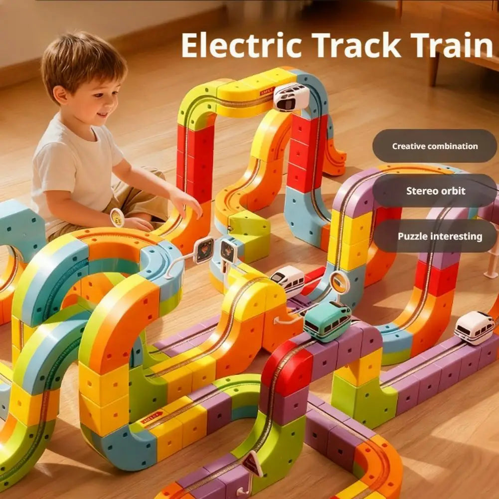 Magnetic Track Train Set