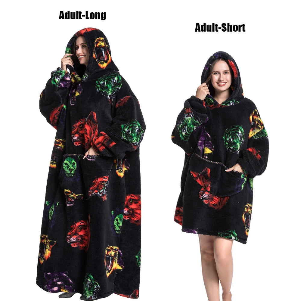 Wearable Hoodie Blanket