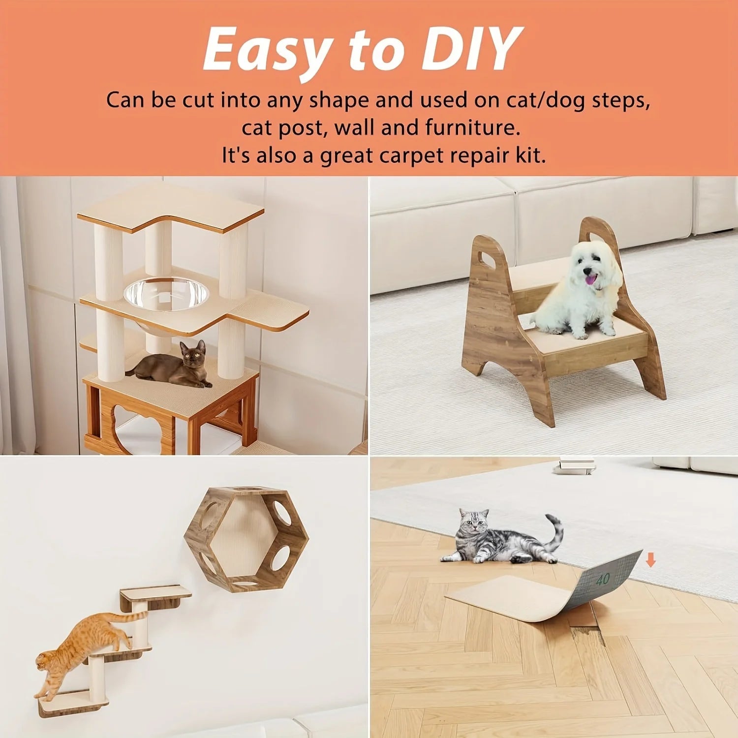 Self-Adhesive Cat Scratch Mat