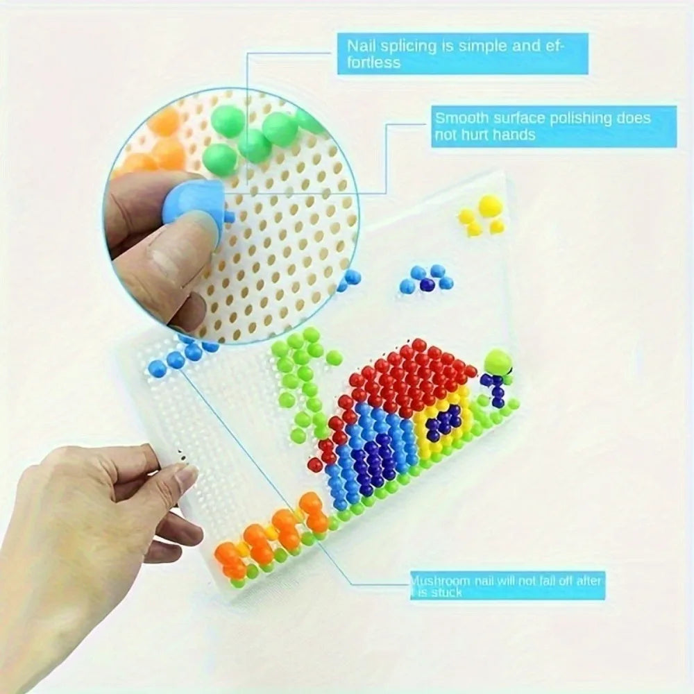 Mushroom Nail Building Puzzle