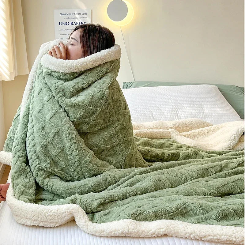 Lamb Velvet Flannel Blanket