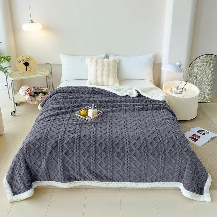 Lamb Velvet Flannel Blanket
