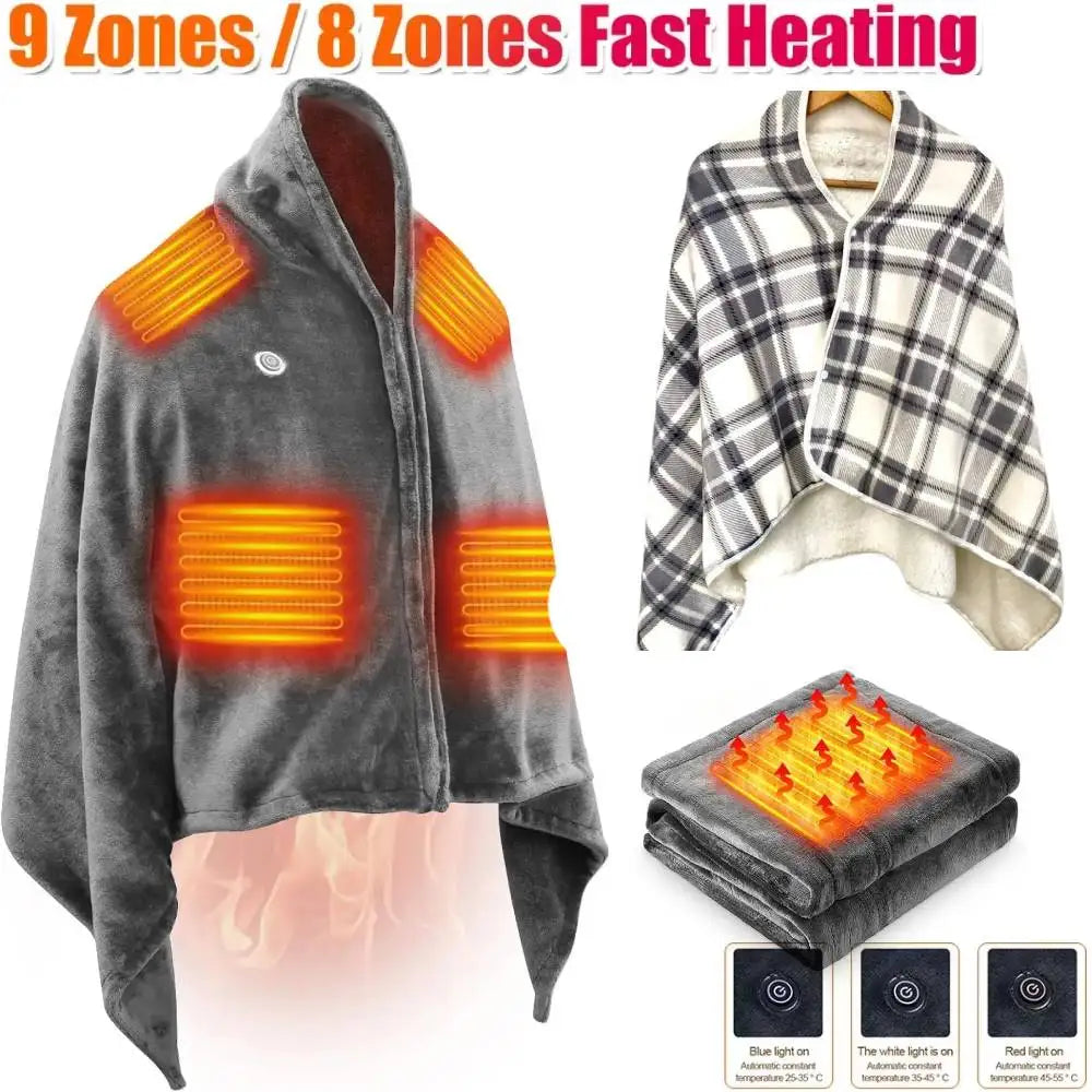 USB Heated Shawl Blanket