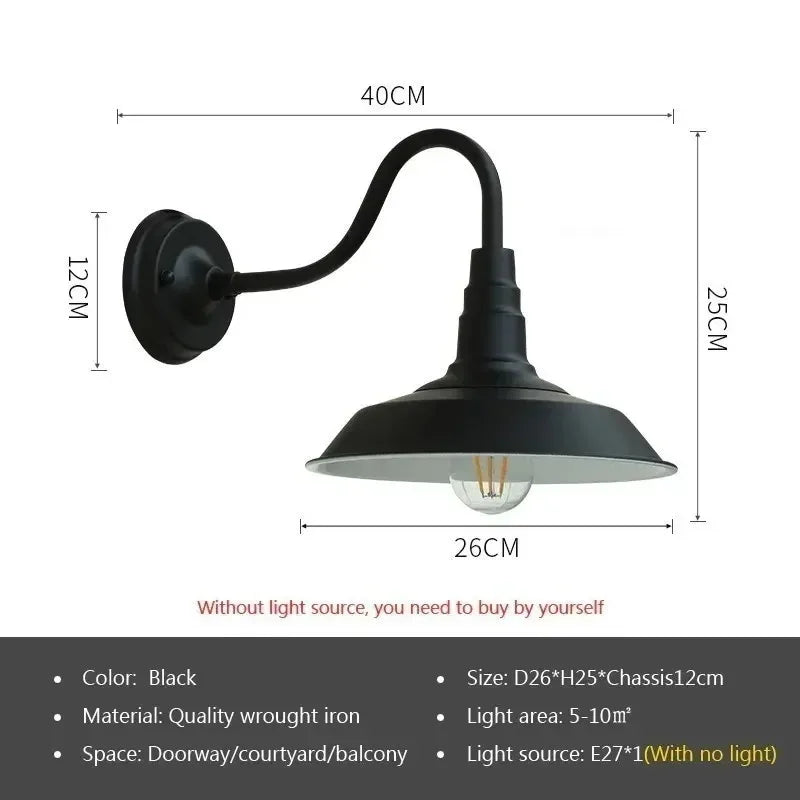 Vintage Industrial Wall Lamp