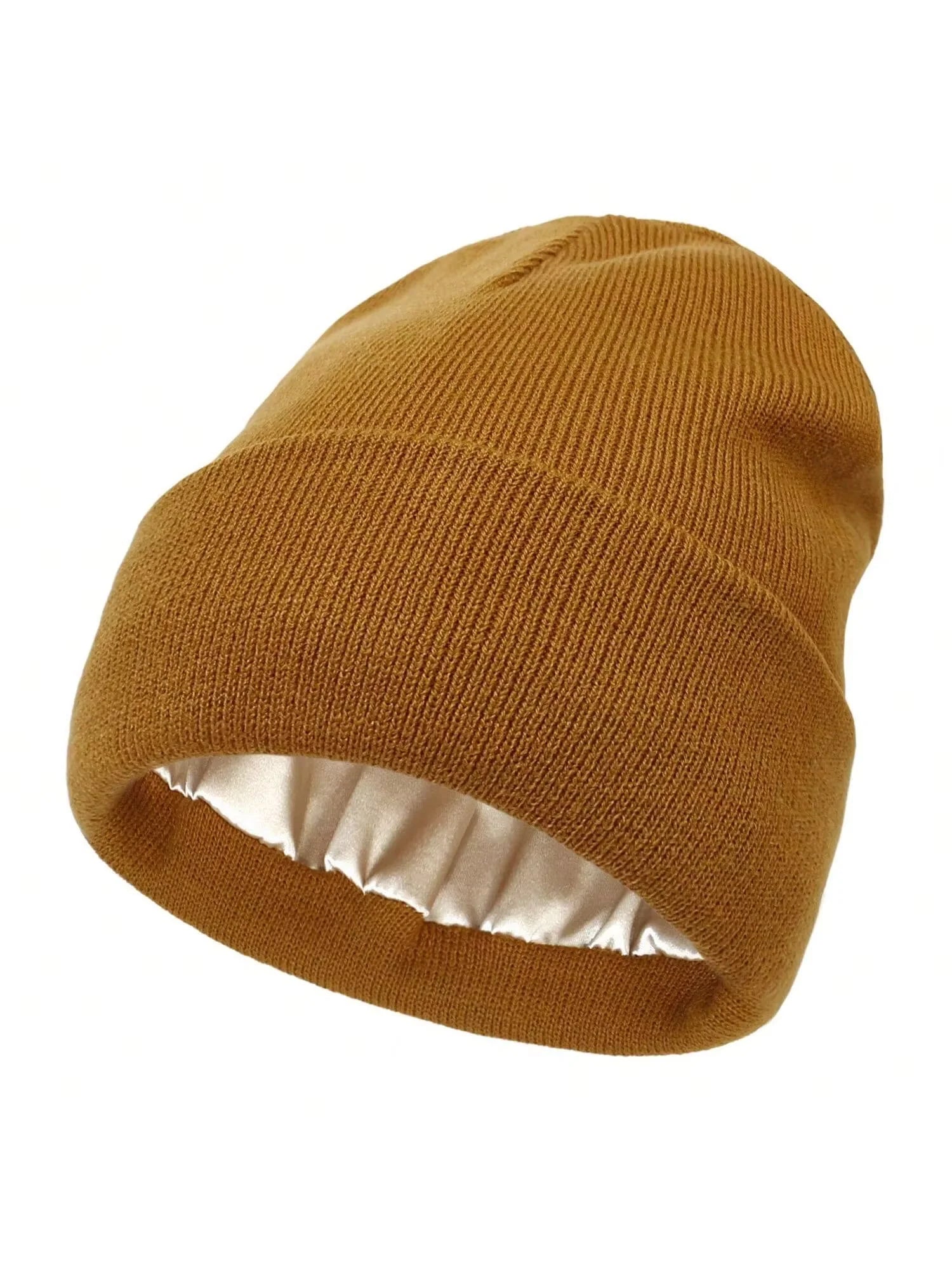 Satin-Lined Slouchy Beanie
