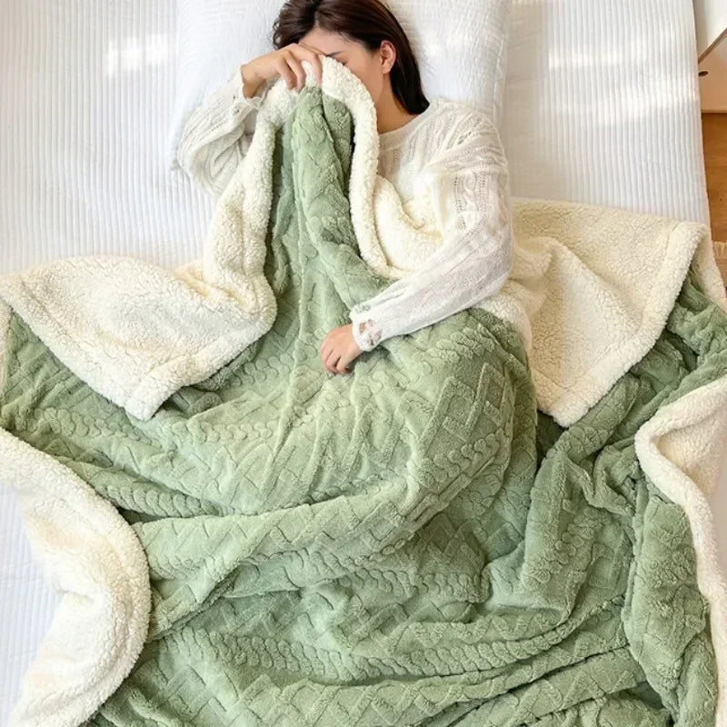 Lamb Velvet Flannel Blanket