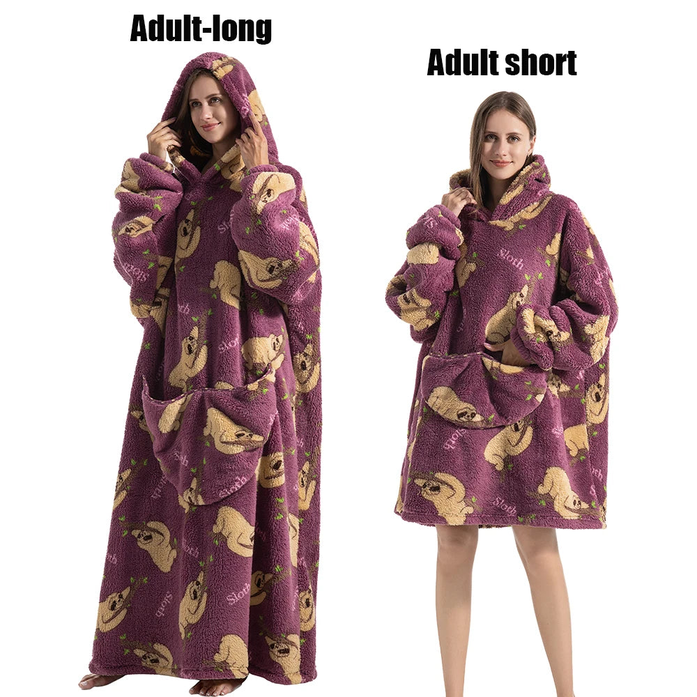 Wearable Hoodie Blanket
