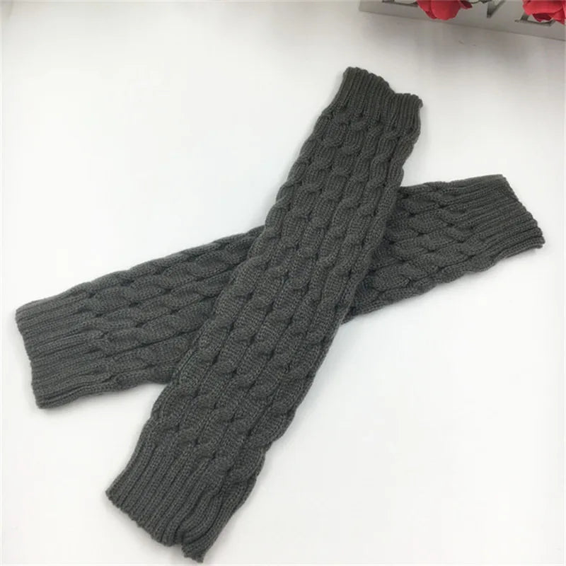 Knitted Twist Leg Warmers