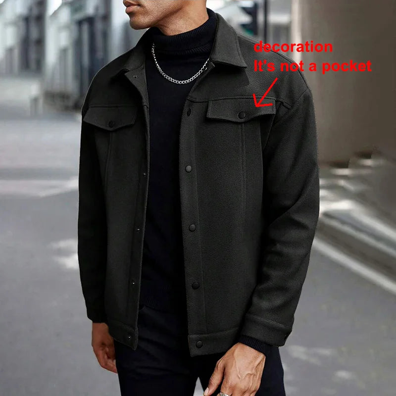 Men's Brushed Casual Jacket