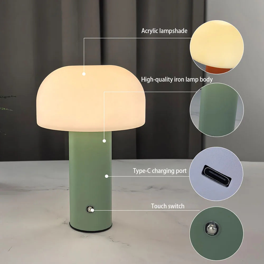 Mushroom LED Table Lamp