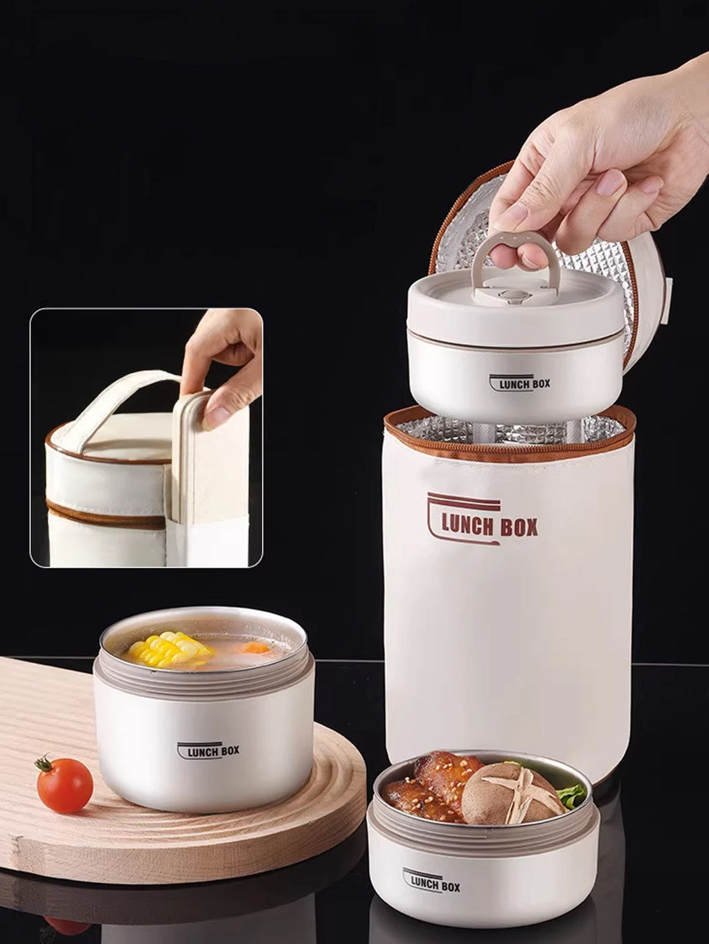 Insulated Lunch Container Set