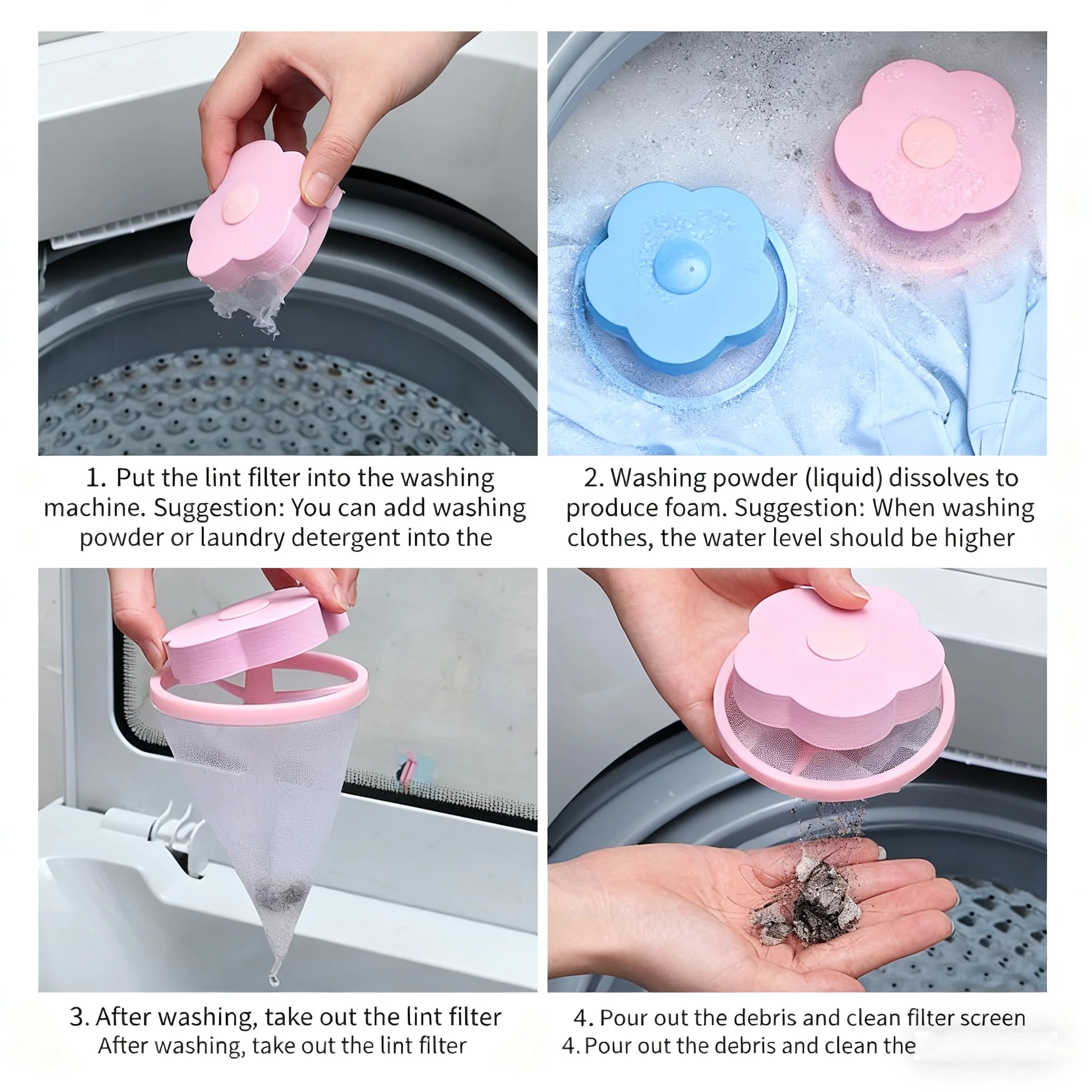 Reusable Laundry Lint Balls