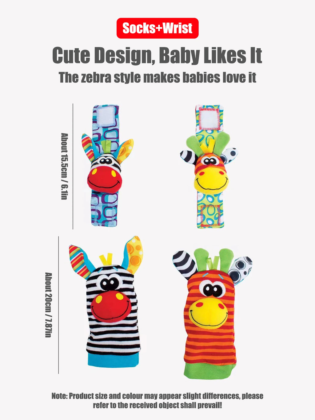 Baby Wrist Rattle Socks