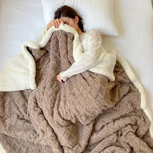 Lamb Velvet Flannel Blanket