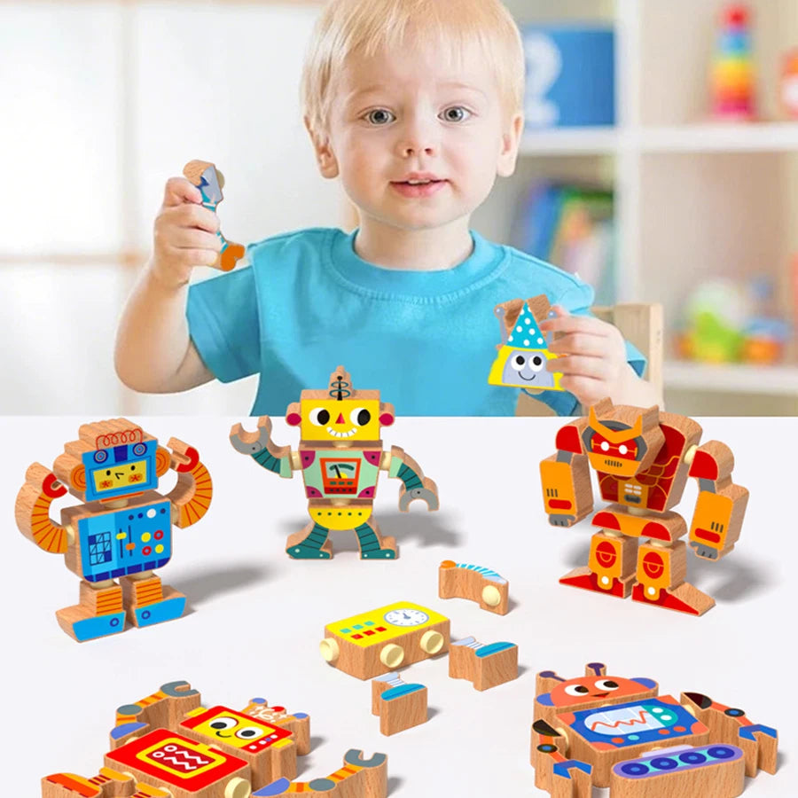 Wooden Robot STEM Kit