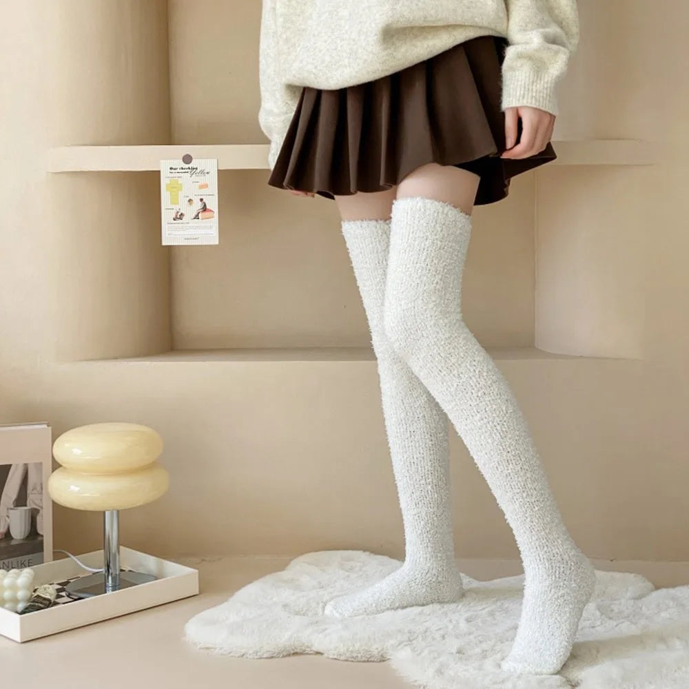 Over-Knee Fleece Socks