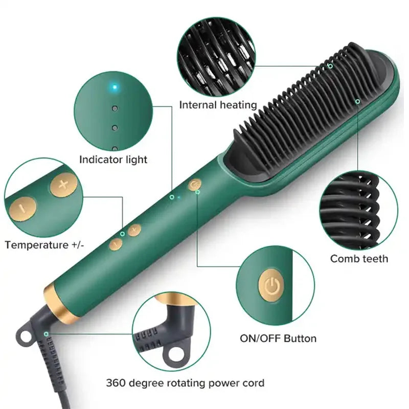 3-in-1 Hair Straightening Brush