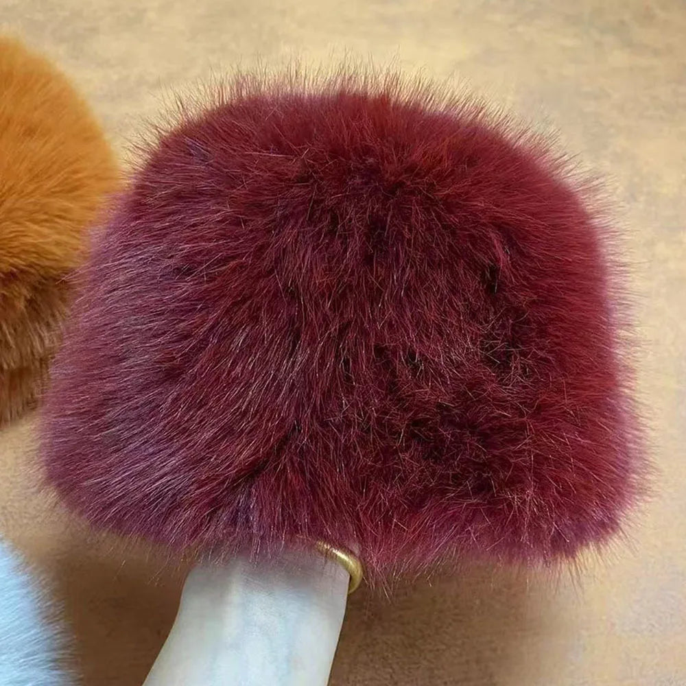 Faux Fox Fur Hat