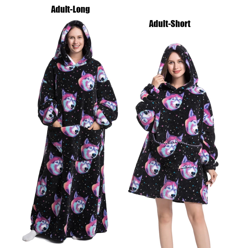 Wearable Hoodie Blanket