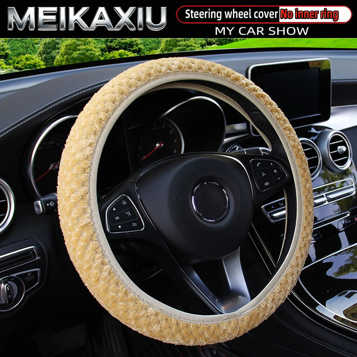 Plush Steering Wheel Cover
