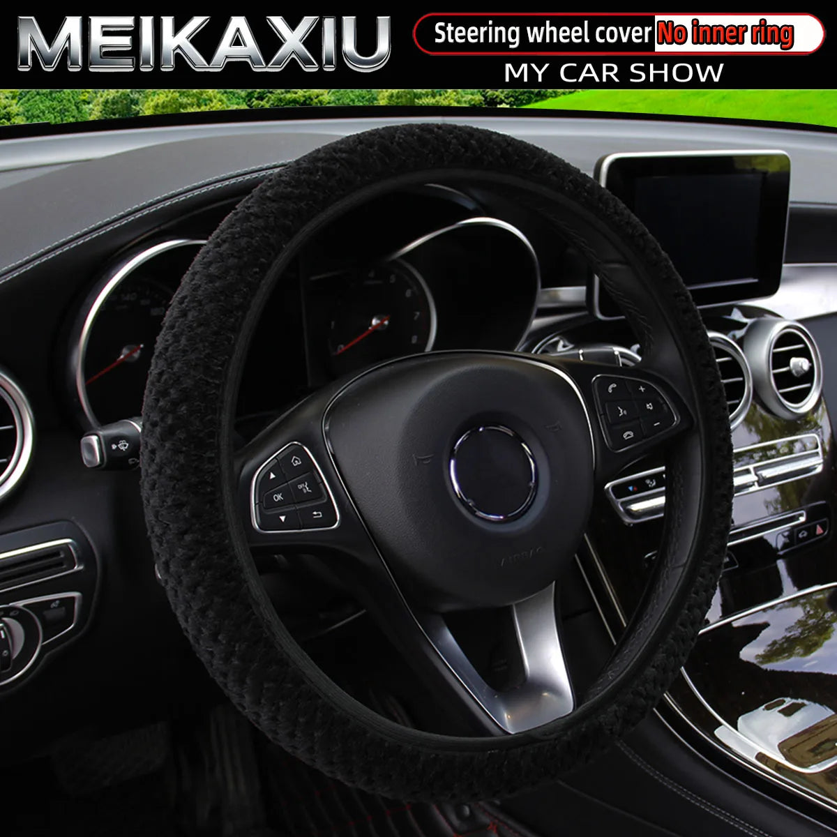 Plush Steering Wheel Cover