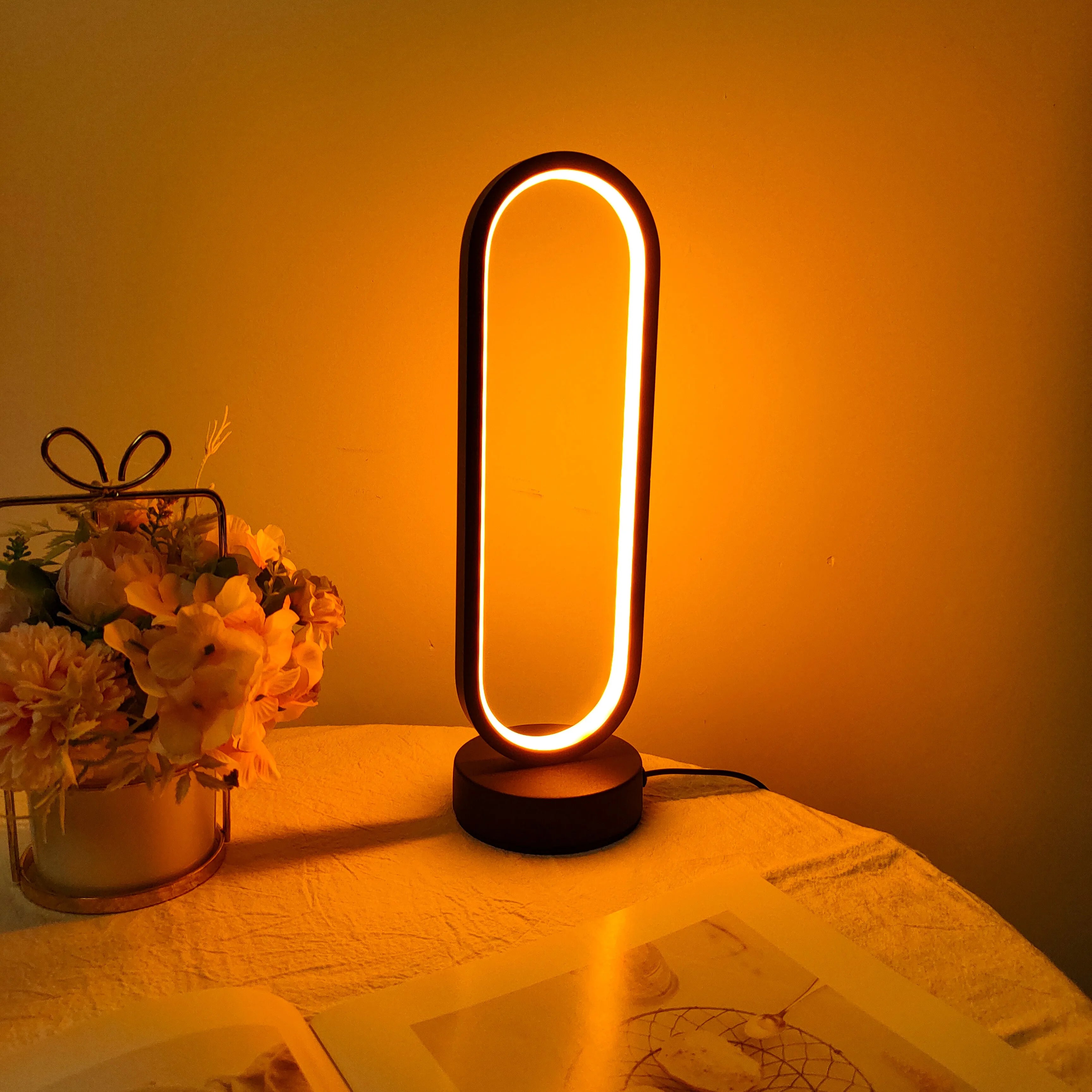 Dimmable Ring Bedside Lamp