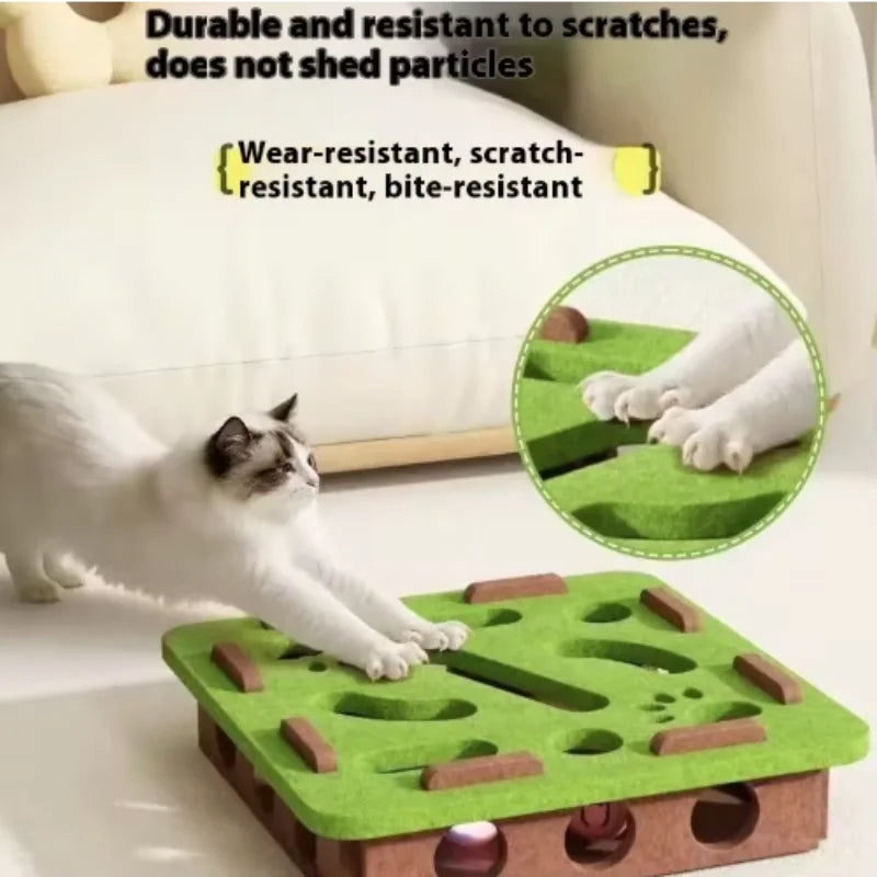 Felt Cat Puzzle Box