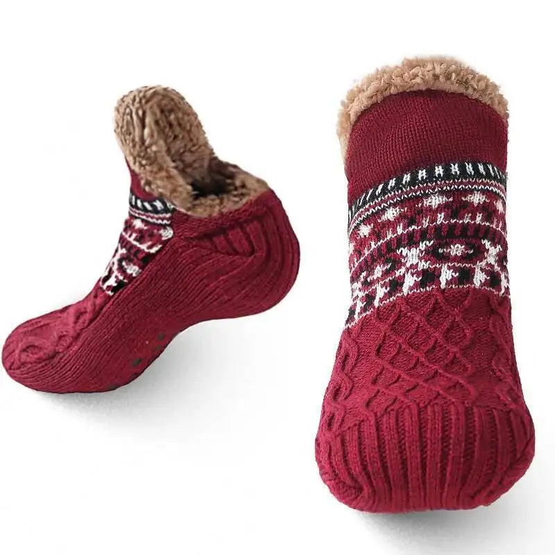 Velvet Slipper Socks