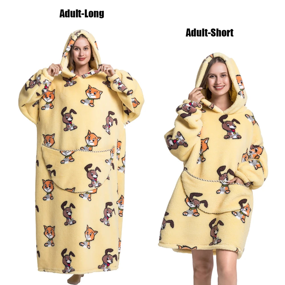 Wearable Hoodie Blanket