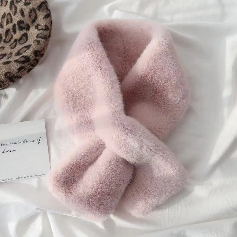 Faux Rabbit Fur Scarf