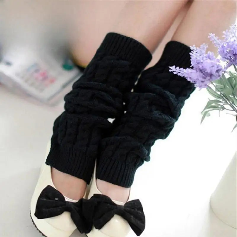 Knitted Twist Leg Warmers
