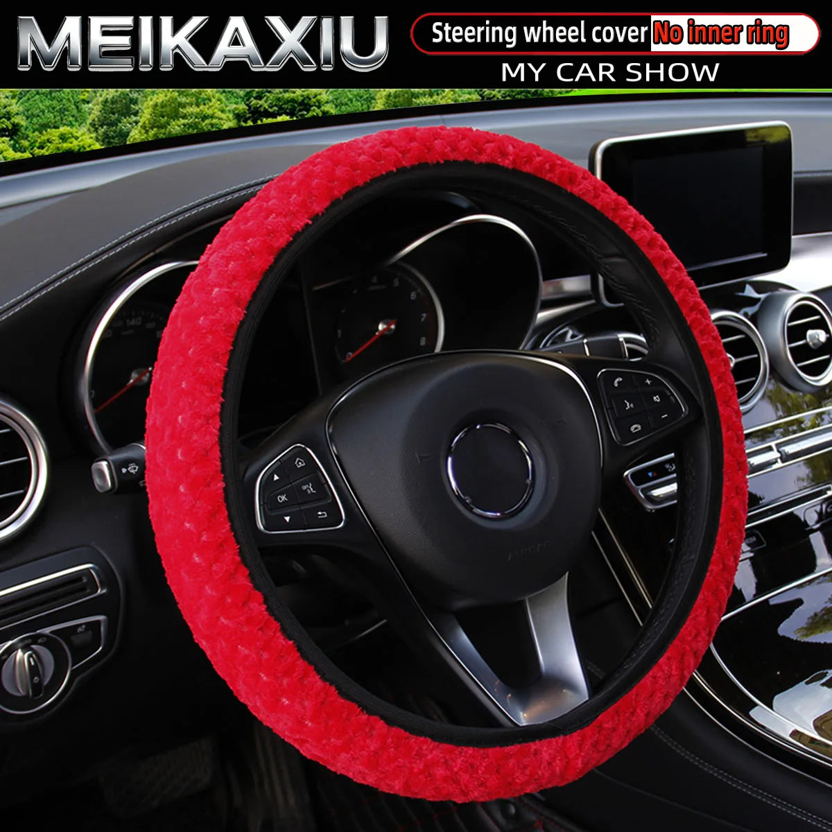Plush Steering Wheel Cover