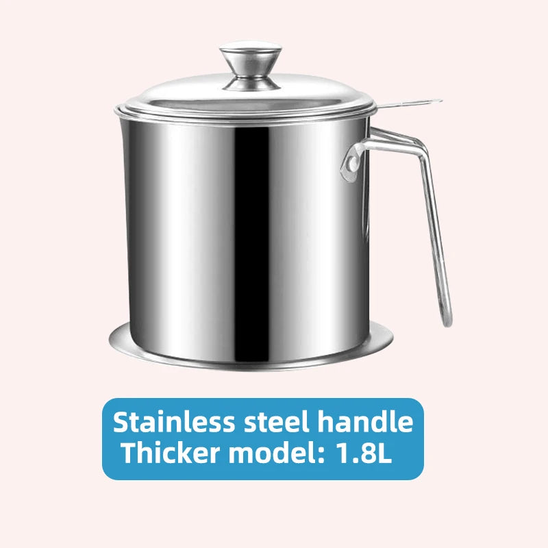 Stainless Oil Strainer Pot