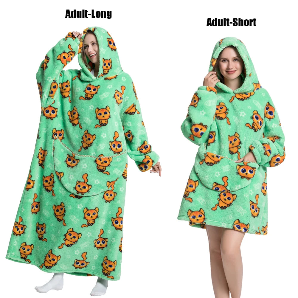Wearable Hoodie Blanket