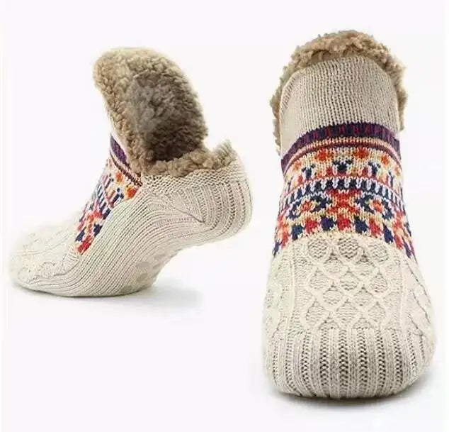 Velvet Slipper Socks