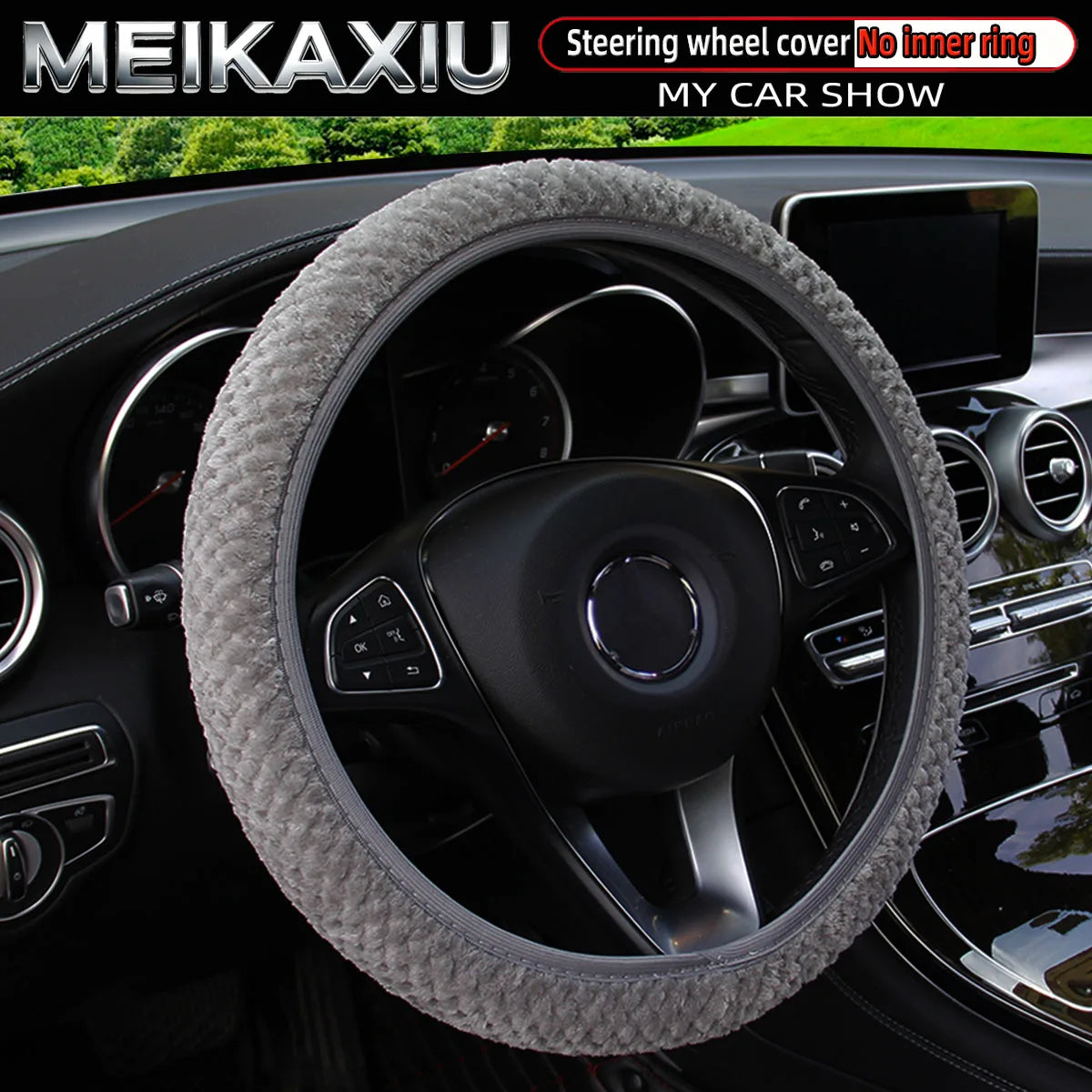 Plush Steering Wheel Cover